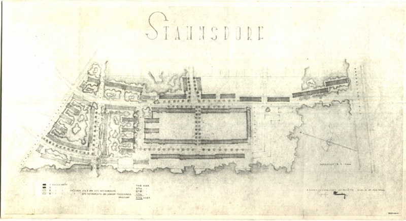 Lageplan der Bosch-Siedlung in Stahnsdorf