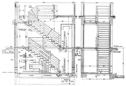 Treppe im Kriegseinheitstyp