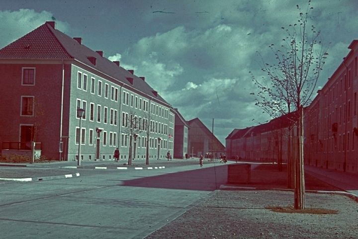 Die Cianetti-Halle in der Stadt des KdF-Wagens