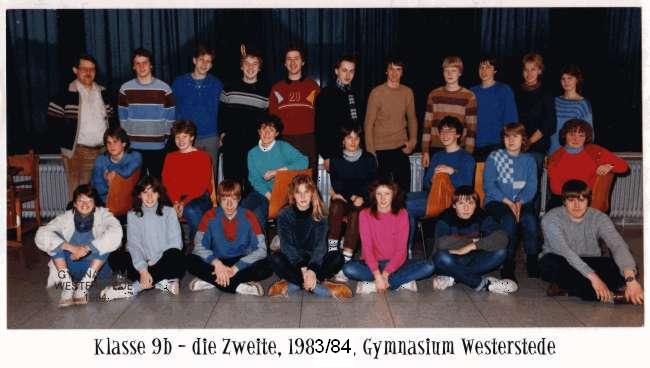 Gymnasium Westerstede, Klasse 9b, die Zweite, 1983/84