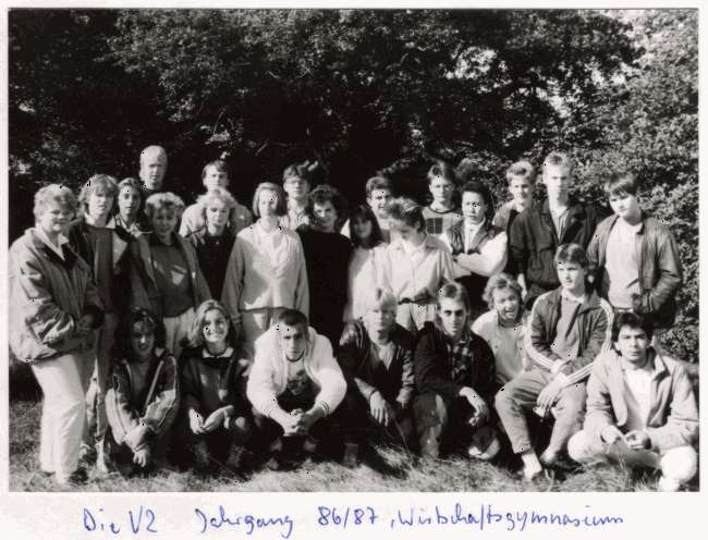 Wirtschaftsgymnasium Wilhelmshaven, Klasse V2, 1986/87
